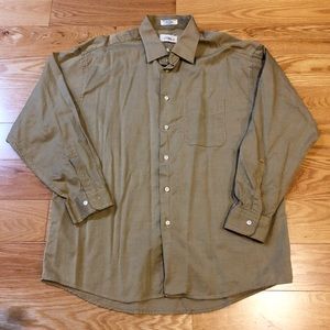 Beige tan Louis Roth Men’s button down shirt